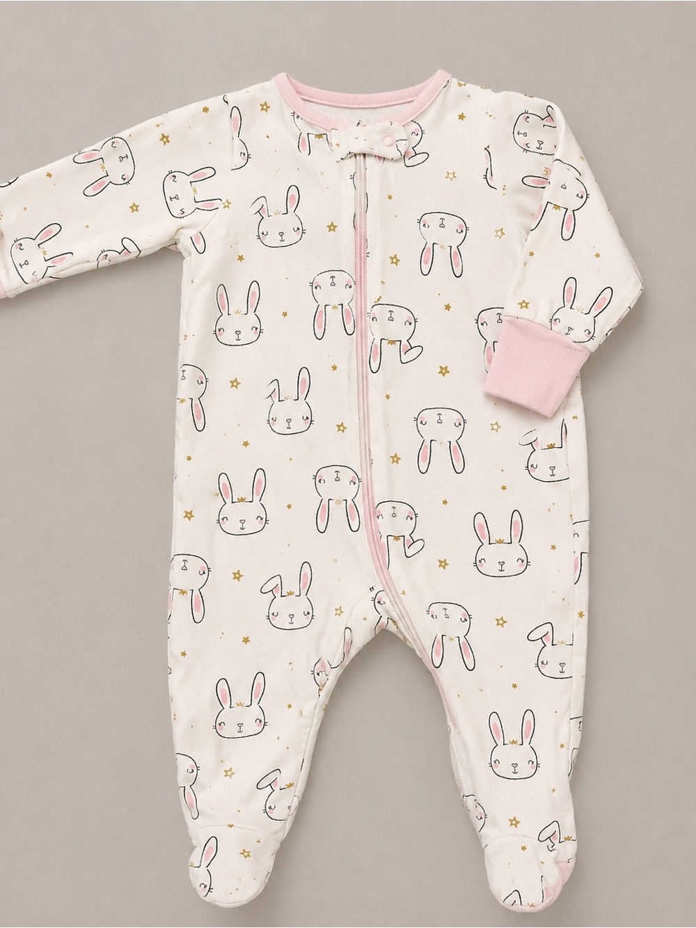 Gerber - Sleeper W/ Bunny Print (Cotton) - NB